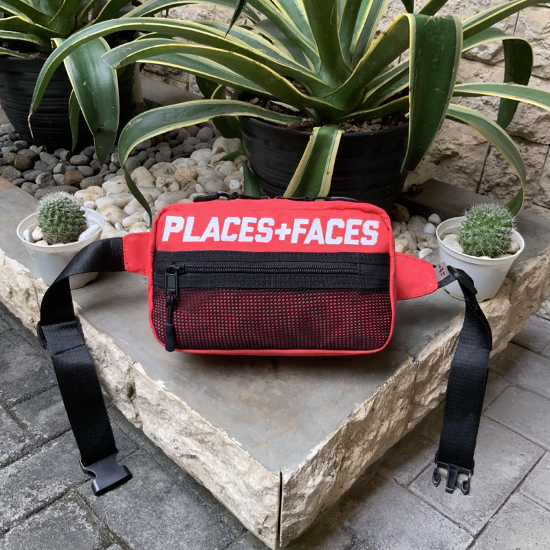 Jual PLACES + FACES P+F WAIST BAG RED | Shopee Indonesia