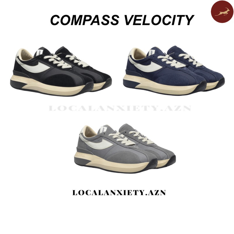 Jual COMPASS VELOCITY BLACK / NAVY / GREY | Shopee Indonesia