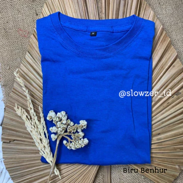 Kaos Polos Lengan Pendek Cotton Combed 30s Unisex Pria Wanita KPP007