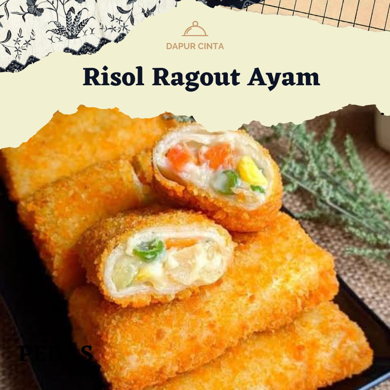 Jual Risoles Ragout ayam/ Risol Ragout ayam Frozen 1 pack isi 5PCS ...