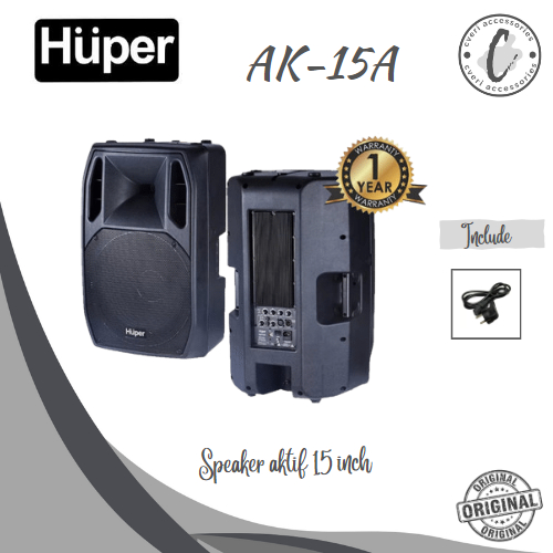 Jual Huper Ak15a Speaker Aktif 15 Original Huper Ak 15a Shopee Indonesia