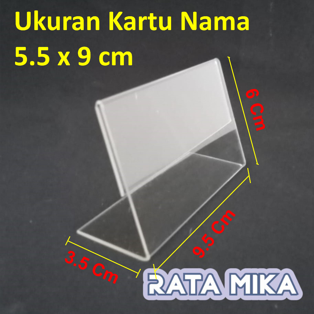 Jual Acrylic Display / Card Display / Nomer Meja 6 x 9,5 cm | Shopee ...