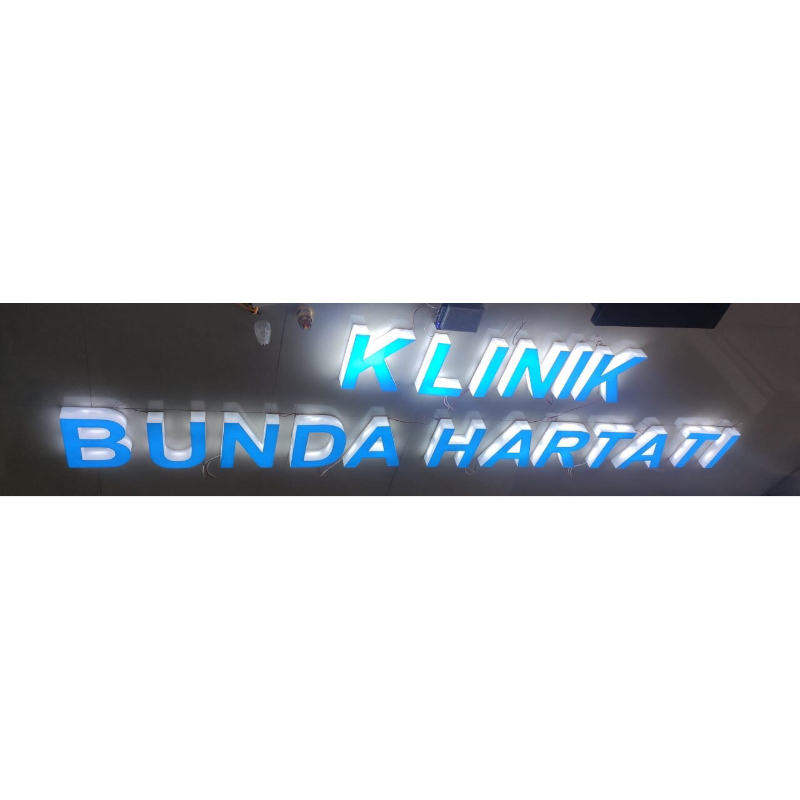 Jual Huruf Timbul 3d Akrilik Nyala Ukuran Custom Led Huruf Led Timbul