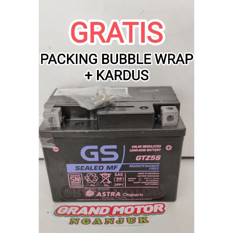 Jual Aki Kering GS Astra GTZ5S 100% Original Karisma Supra X125 Beat