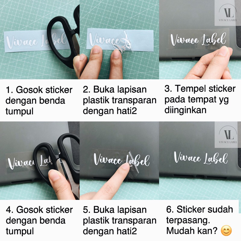 Jual [VIVACE] Cutting Sticker Label Sabun Botol BESAR 500ml TINGGI 2 ...
