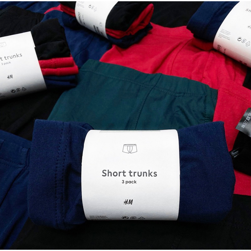 Jual Celana HMM Basic Trunks Boxer (1 PACK ISI 3) | Shopee Indonesia