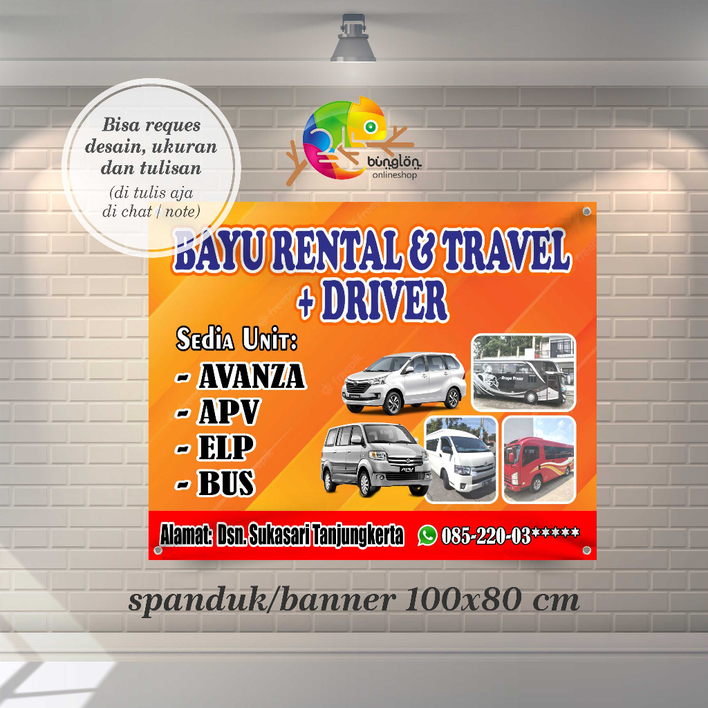 Jual Spanduk, Banner Rental & Travel Custom | Shopee Indonesia