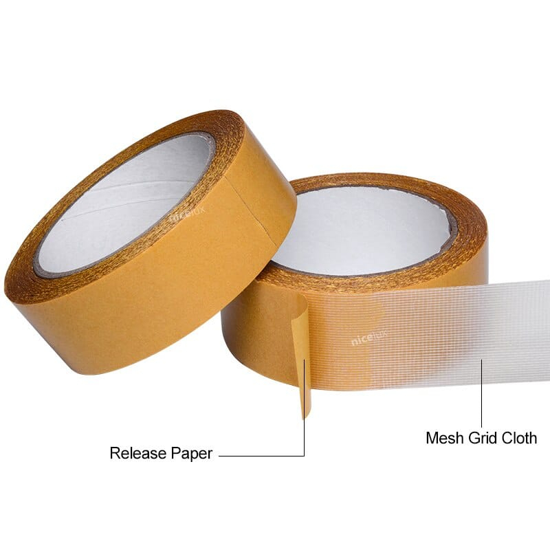 Jual ( JI ) Double tape kuning kain / Double-sided Cloth Duct Tape ...