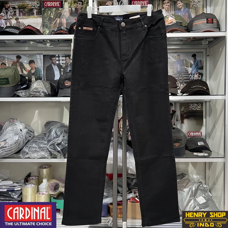 Jual Celana Cardinal Jeans Hitam Original | Shopee Indonesia