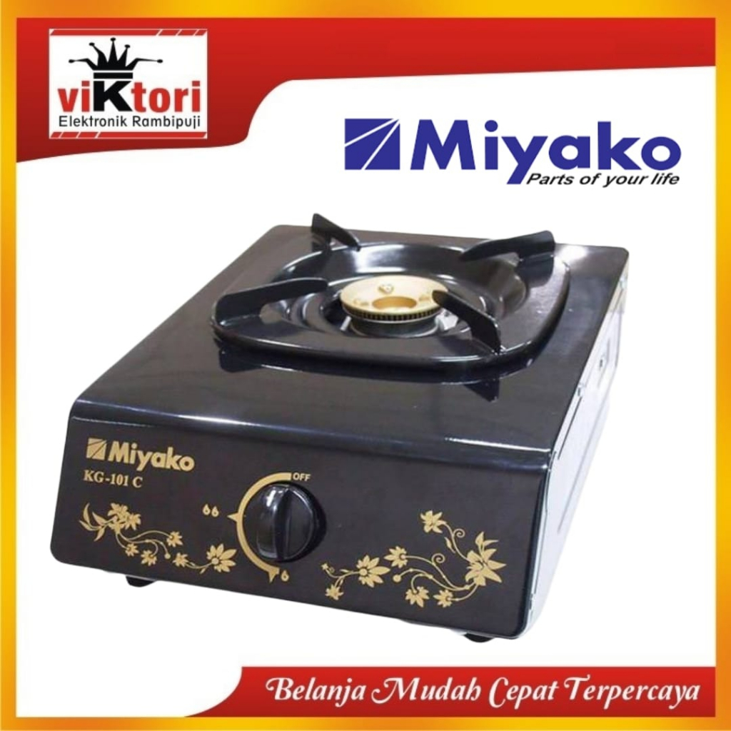 Jual MIYAKO KG101C / KOMPOR GAS MIYAKO 1 TUNGKU / ONE BURNER GAS COOKER