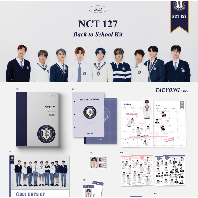 Jual NCT 127 Notebook Buku Catatan Back to School Kit | Shopee Indonesia
