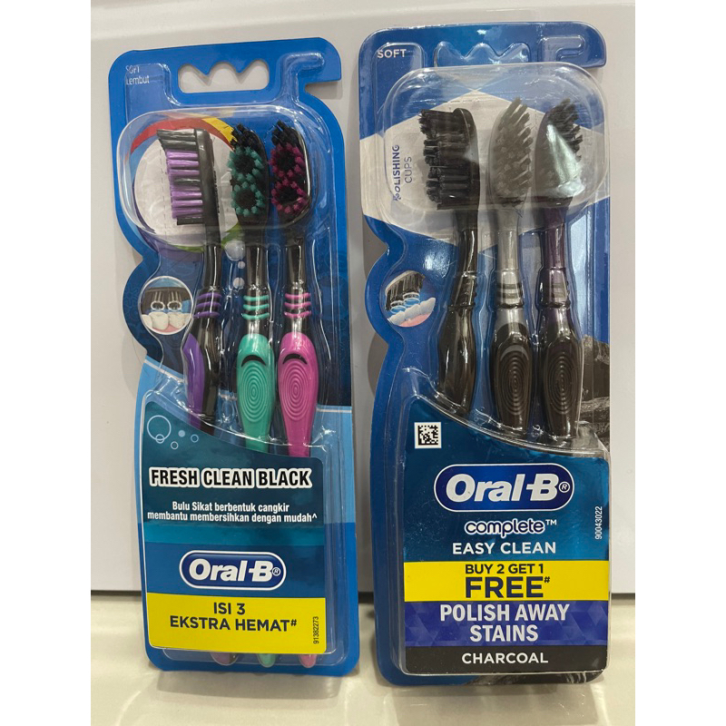 Jual Oral-B Fresh Clean Black , Oral B Complete Easy Clean | Shopee ...