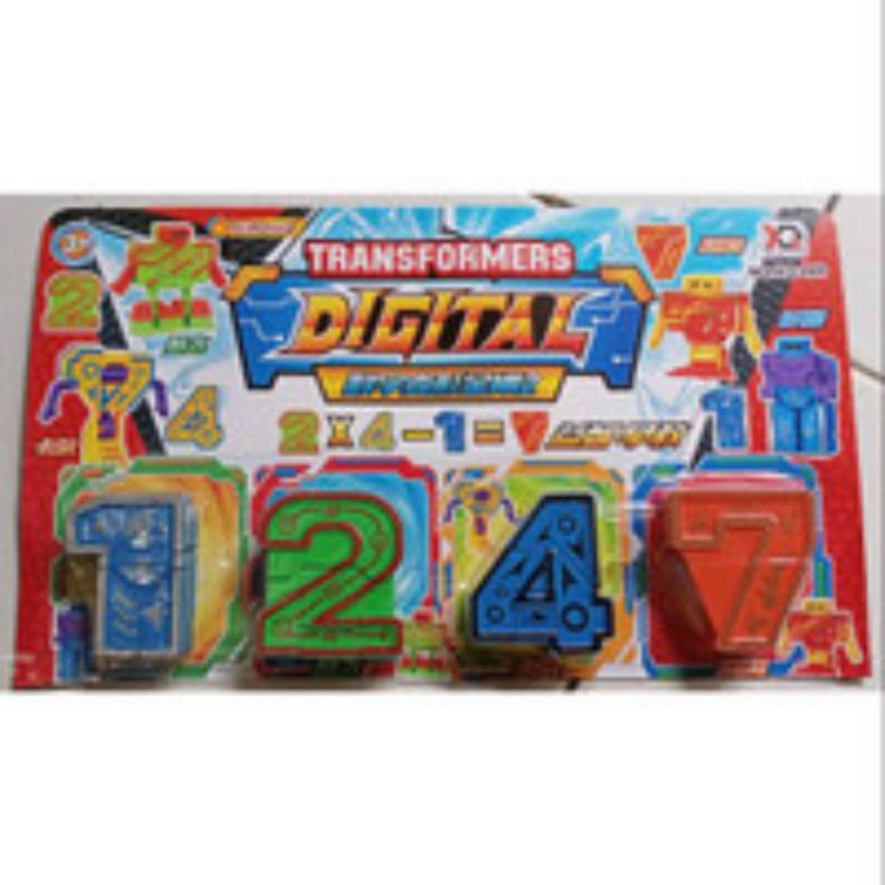 Jual 4 Pcs Mainan Robot Angka / Mainan Angka Bisa Jadi Robot | Shopee ...