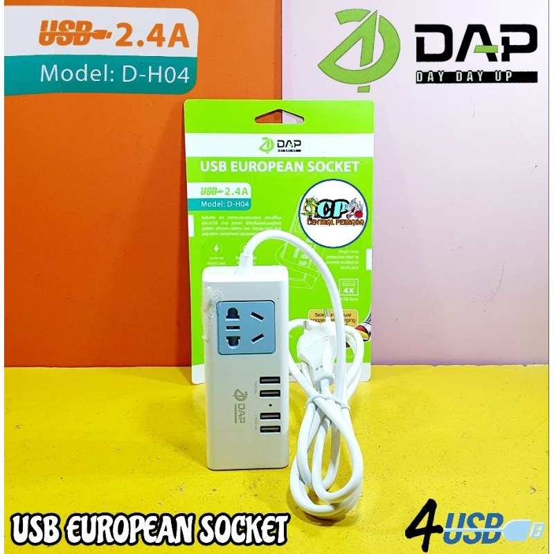 Jual USB Socket USB Hub Colokan Listrik DAP D-H04 | Shopee Indonesia