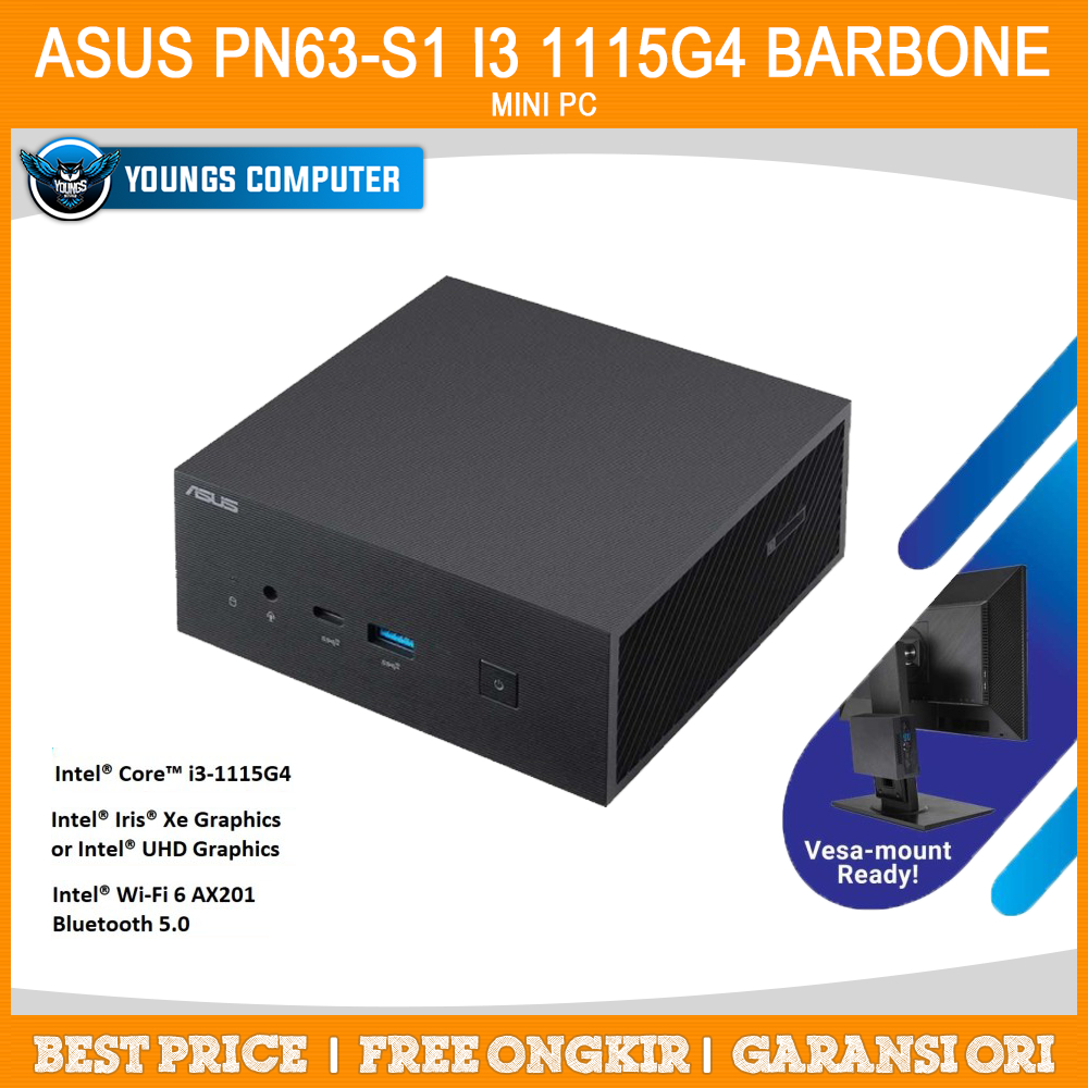 Jual ASUS MINI PC PN63S1 i3 1115G4 Barbone Shopee Indonesia