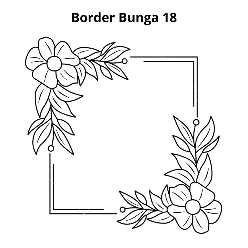 Jual Pola Gambar Border Bunga [Part 2] | Shopee Indonesia