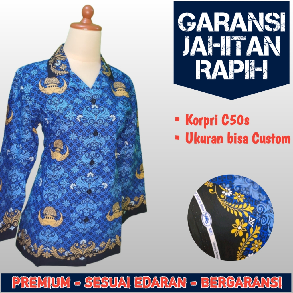 Jual Natan Baju Korpri Terbaru 2022 Katun C50s Seragam Korpri