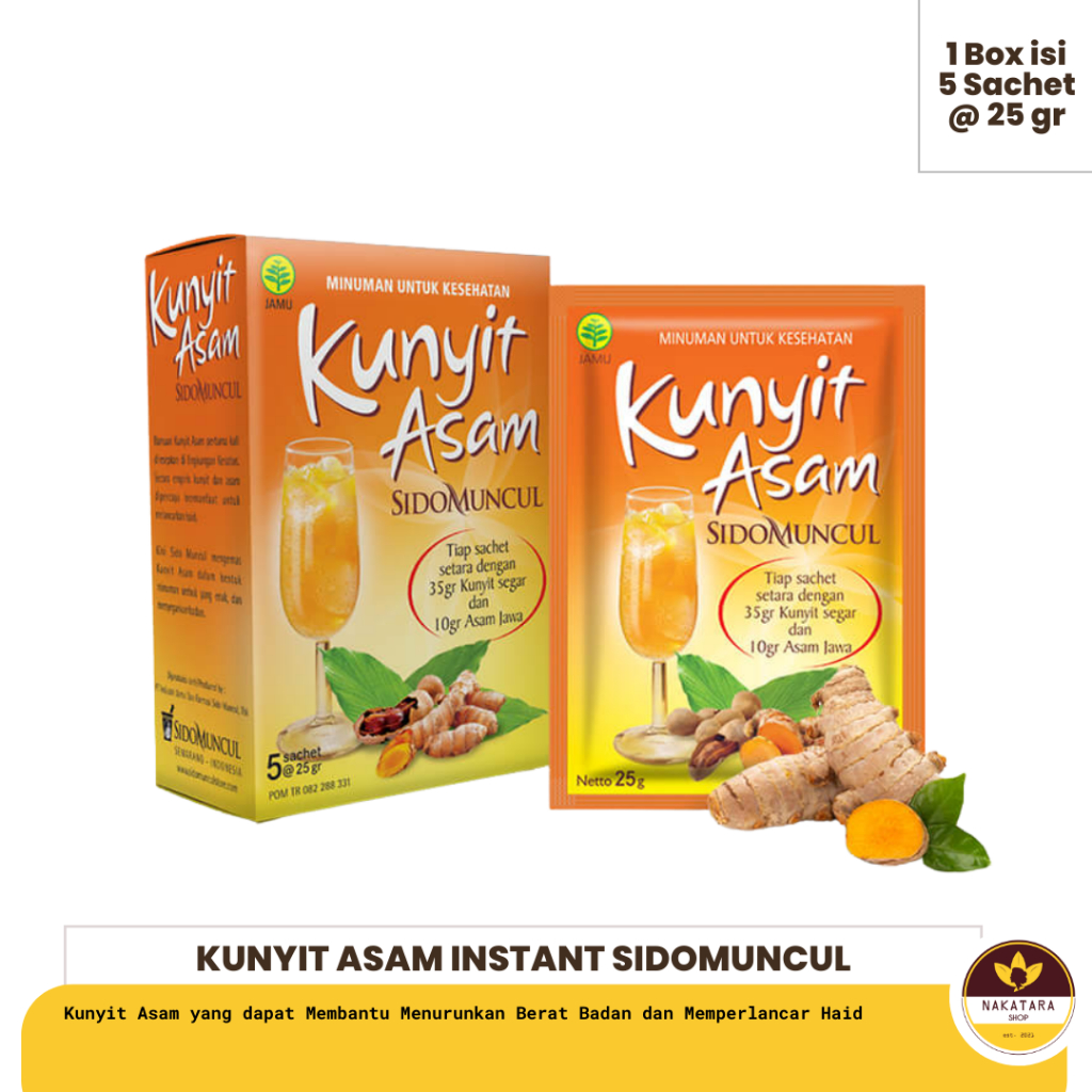 Jual Kunyit Asam Sido Muncul Isi 5 Sachet Shopee Indonesia