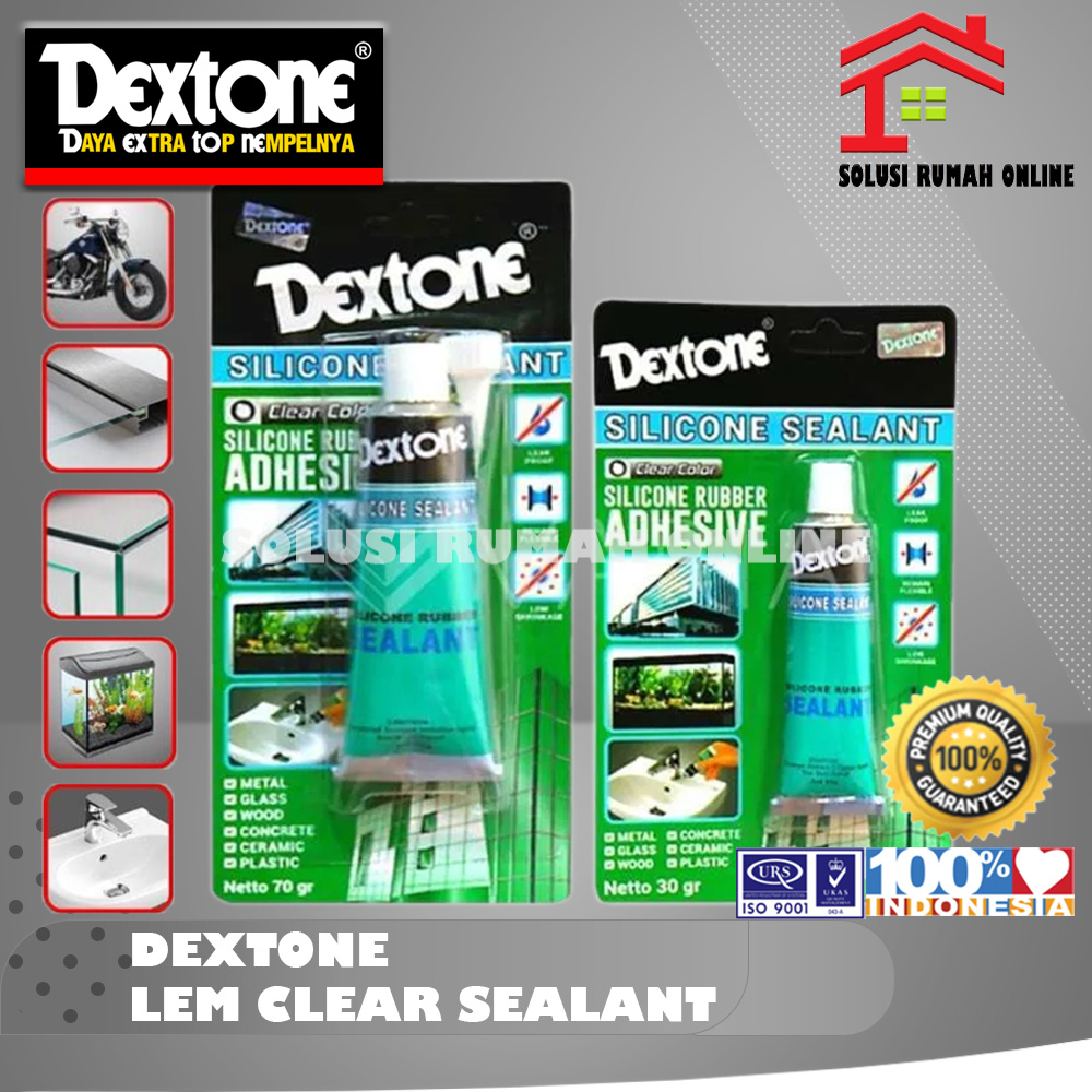 Jual Dextone Silicone Sealant Lem Kaca Akuarium Silikon Clear Gr Shopee Indonesia