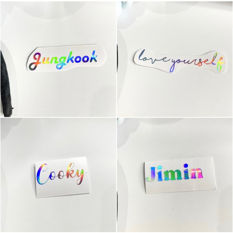 Jual [BACA DESKRIPSI] PO Lightstick Sticker Hologram Custom Nama (HARGA ...