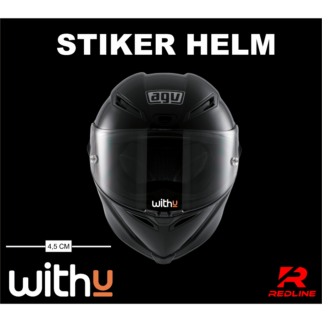 Jual stiker helm WITHU visor Helm Shopee Indonesia