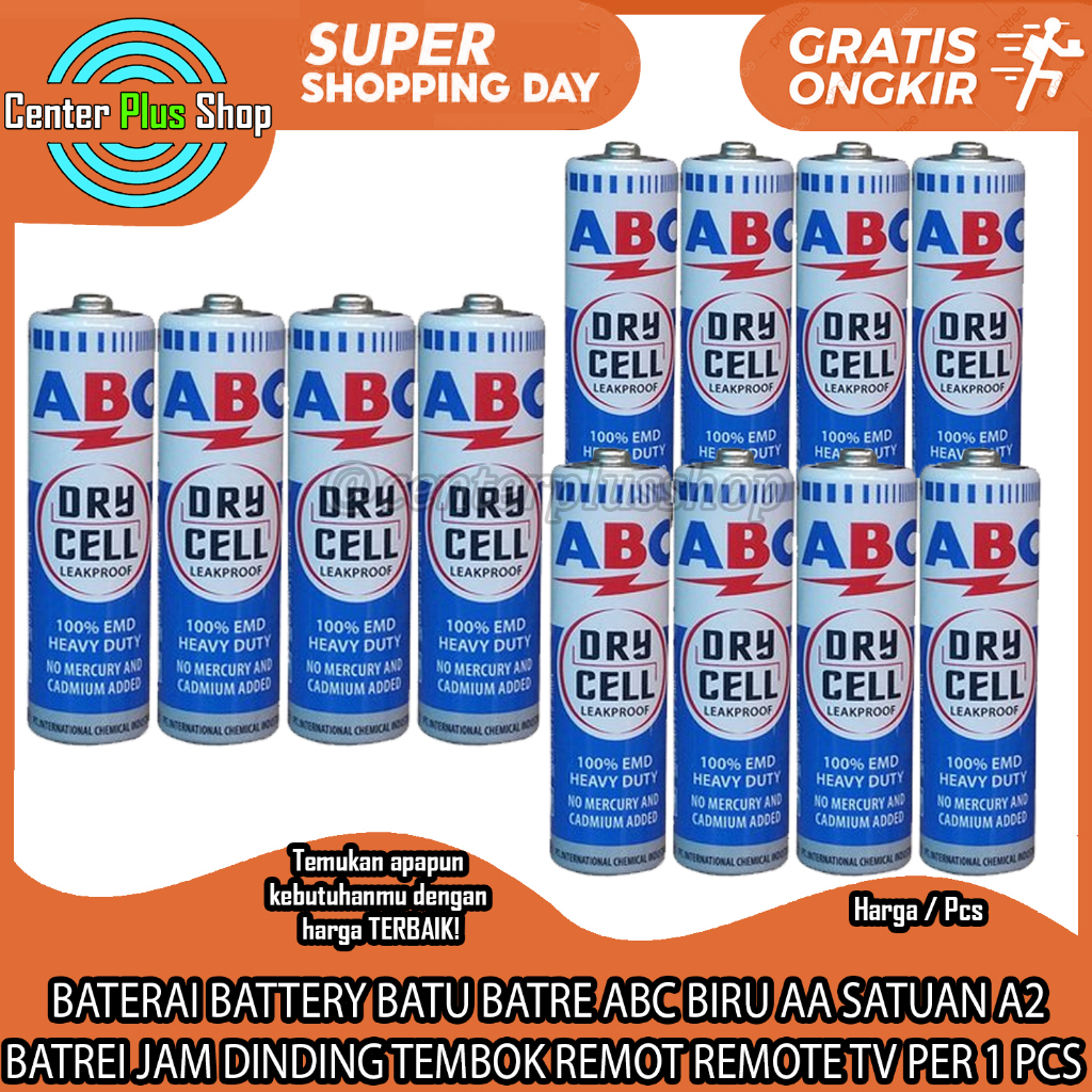 Jual Baterai Battery Batu Batre Abc Biru Aa Satuan A Batrei Jam