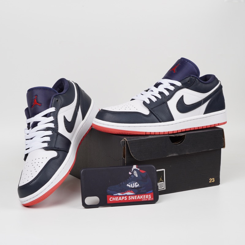Jual Sepatu Nike Air Jordan Low Obsidian Ember Glow Shopee