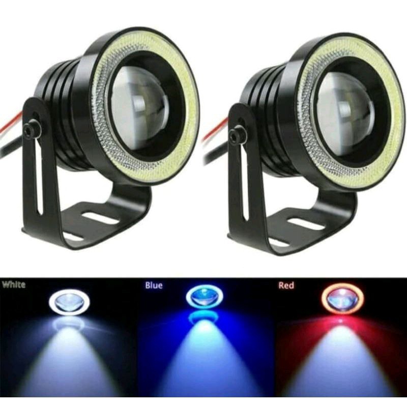 Jual Lampu Led Foglamp Mobil Fortuner Projector Foglamp Angel Eyes Mm