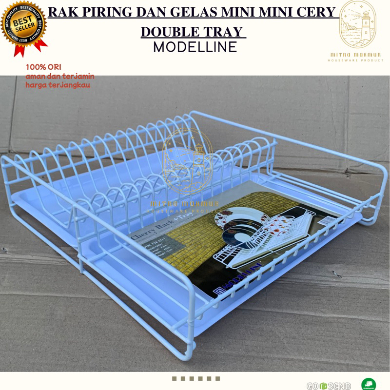 Jual NEW!! RAK PIRING GELAS MINI POLOS DAN NAMPAN / MINI RACK CHERRY ...