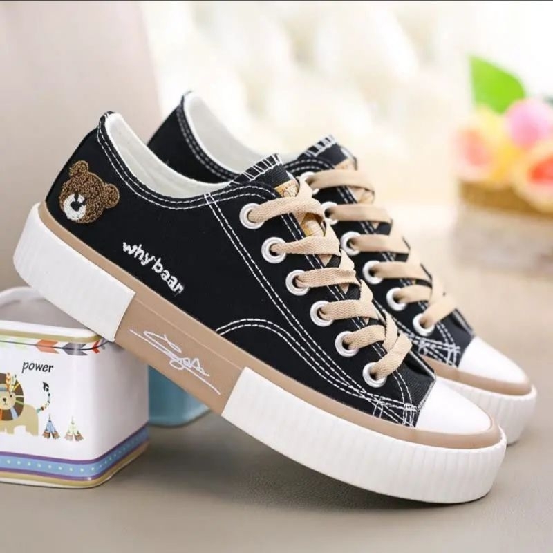 Jual Sepatu Sneakers Sepatu Canvas Wanita Korean Why Beard Sepatu Casual Sepatu Kets