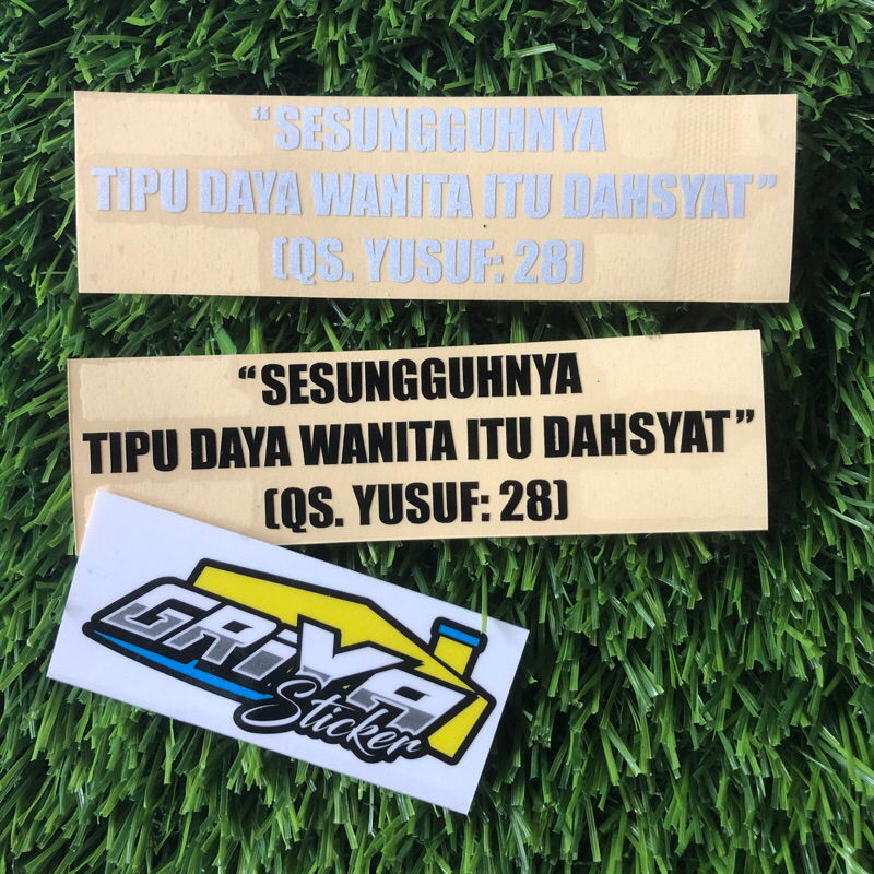 Jual Stiker SESUNGGUHNYA TIPU DAYA WANITA ITU DAHSYAT sticker sakit ...