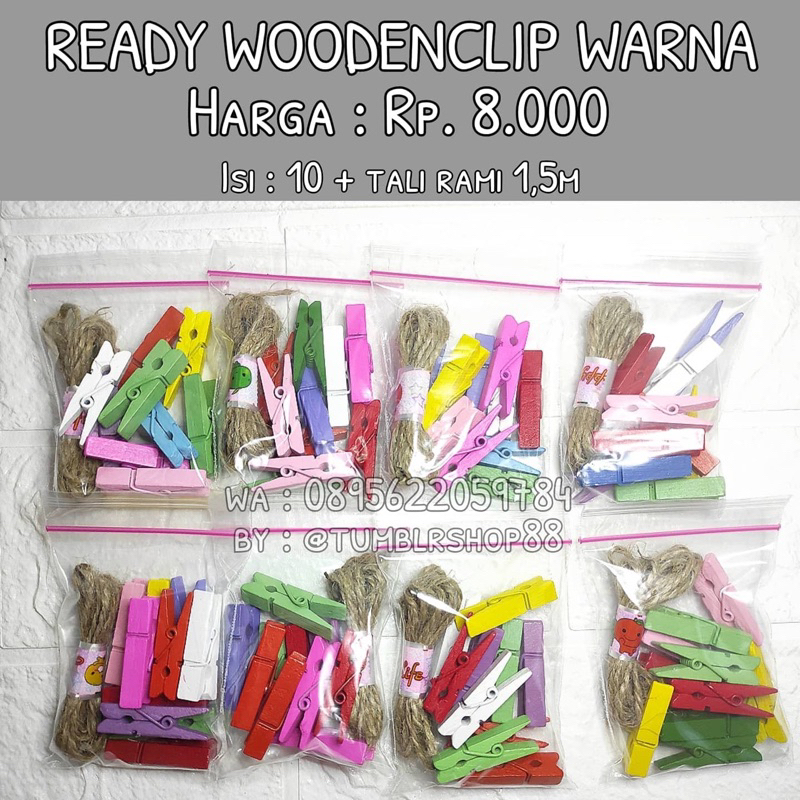 Jual Woodenclip Jepitan Foto Polaroid Kayu Shopee Indonesia