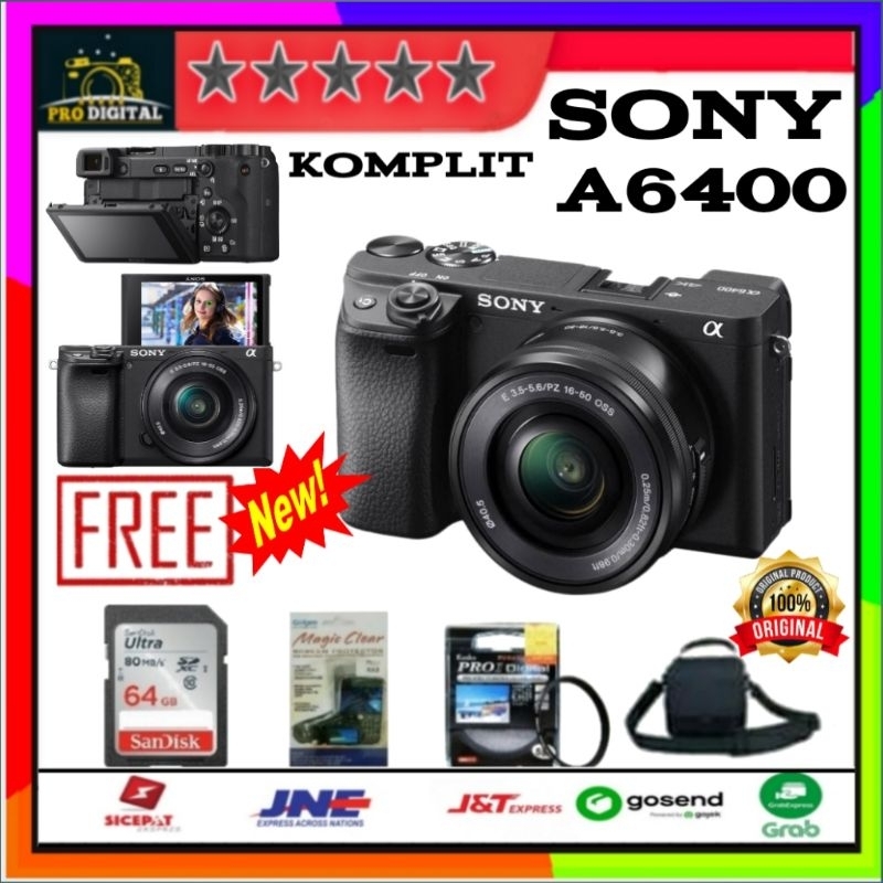 Jual SONY ALPHA A6400 KIT 16-50 mm / SONY A6400 BODY ONLY / E-MOUNT APS ...