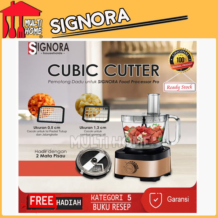 Jual Signora Food Processor Pro dengan Cubic Cutter Pengolah Makanan ...