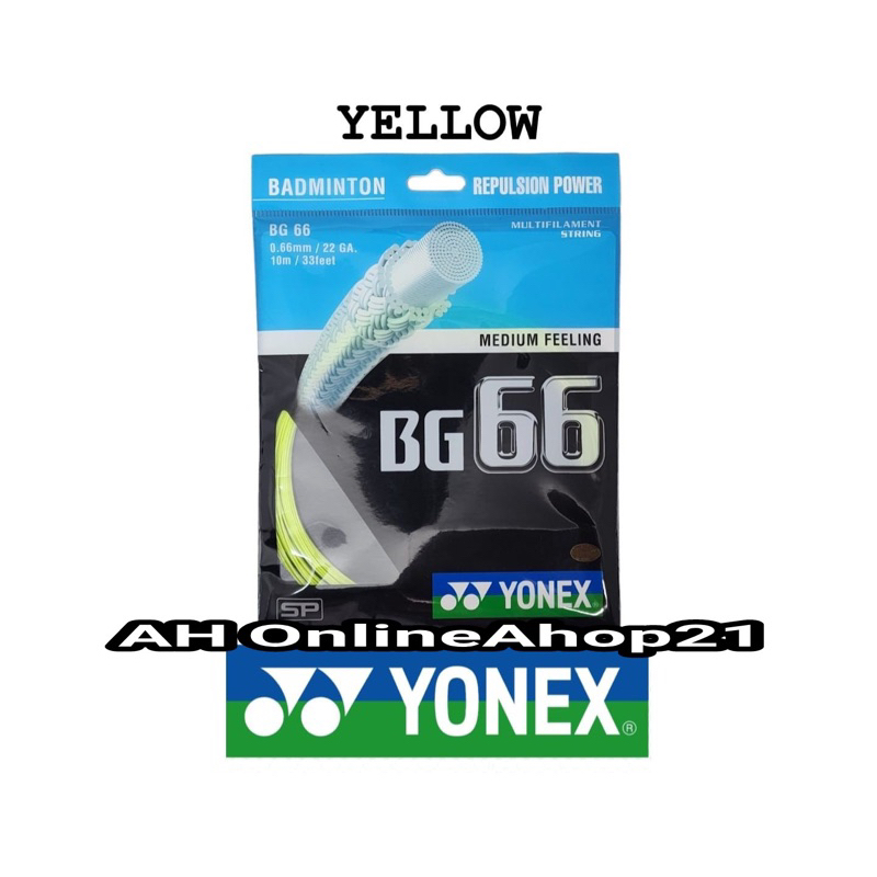 Jual Senar Raket Badminton Yonex SP BG 66 100% Original Sunrise Made In ...