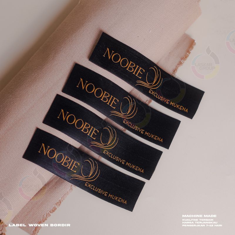 Jual (2×6 cm), label woven demask, label baju, label bordir | Shopee ...
