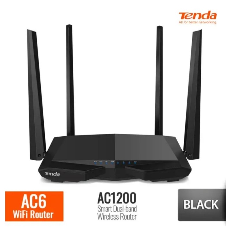 Jual TENDA AC6 HIGH POWER ROUTER/ WALL KILLER ROUTER/GIGABIT ROUTER