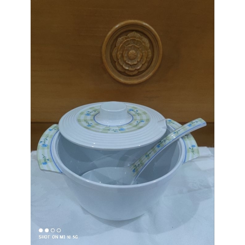 Jual 1 Set Tupperware China Blue Soup Serve With Ladle | Shopee Indonesia