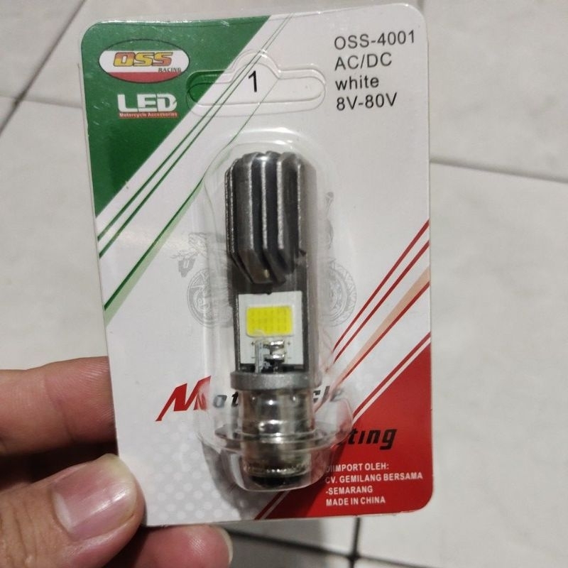 Jual lampu led ac dc bebek matic universal all motor 2sisi led putih ...
