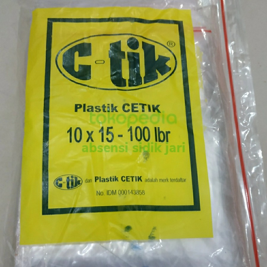 Jual plastik ziplock ctik klip 10x15 (isi 100 lembar) | Shopee Indonesia