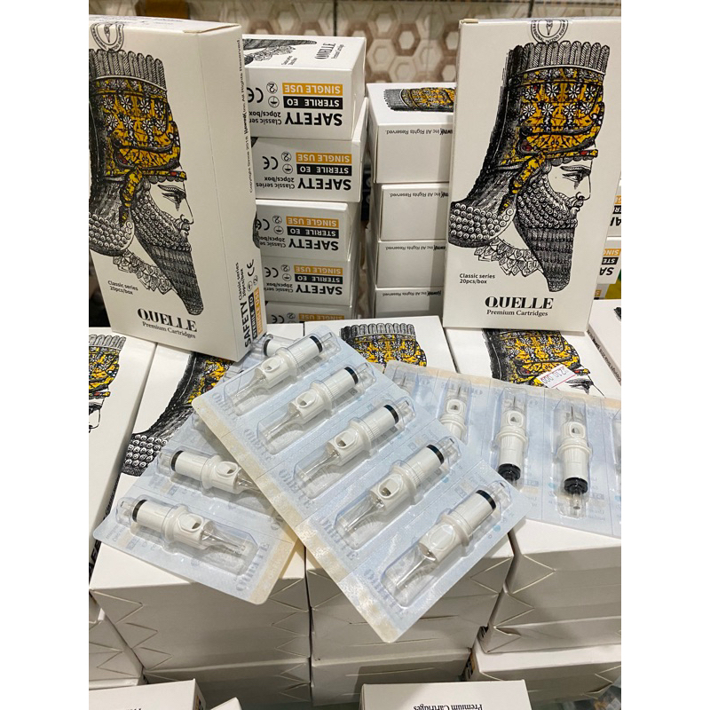Jual Ecer Jarum tattoo quelle cardridge 1lembar 5pcs Shopee Indonesia
