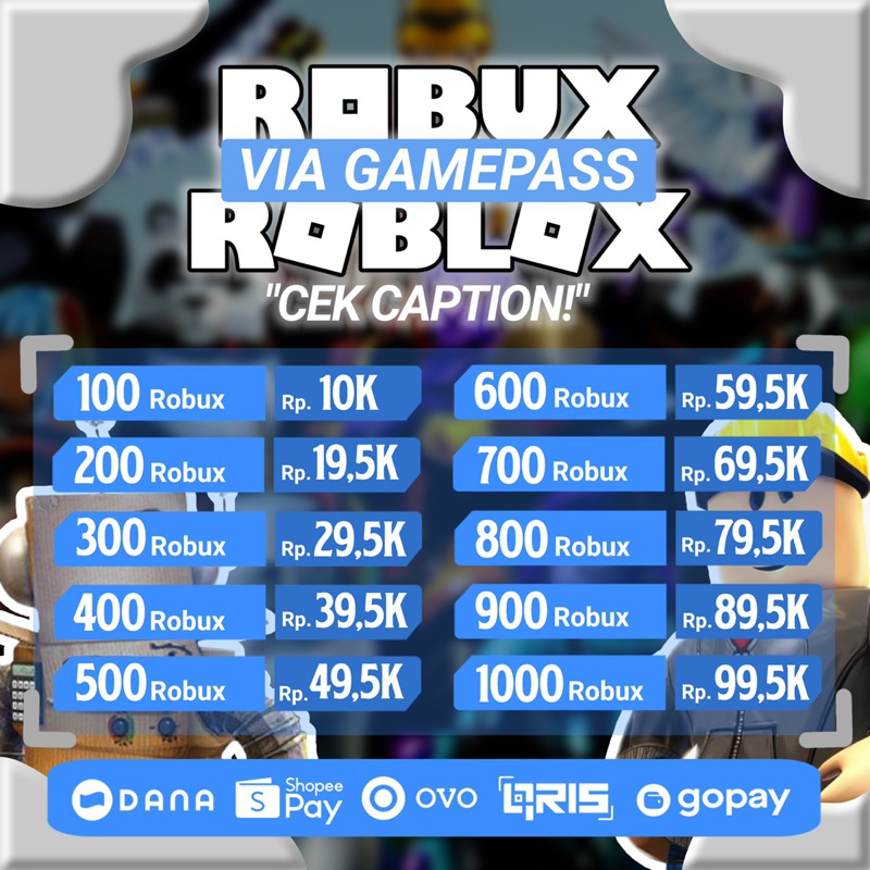 Jual Robux Roblox | Shopee Indonesia