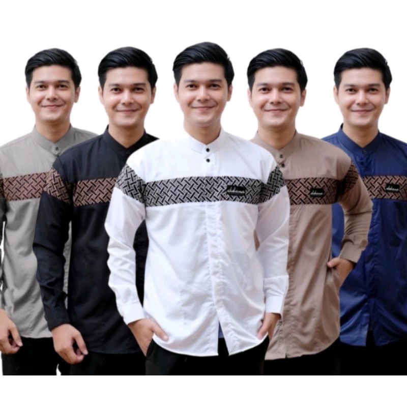 Jual Baju Koko Motif Kobata Hitam Lengan Panjang Pria Terbaru 2023 Shopee Indonesia