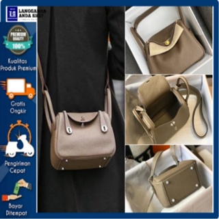 Tas Selempang Wanita Import 27679HERMES LINDY MINI UK20 FREE BOX ORIGINAL