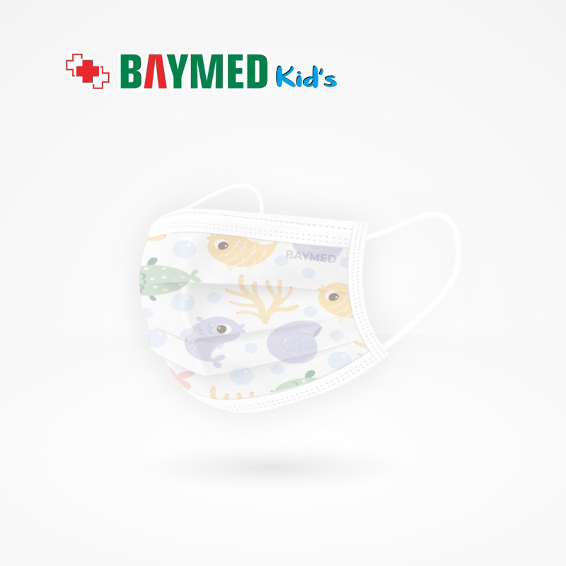Jual Masker Anak / Surgical Facemask Kids Baymed (3ply / 50pcs ...