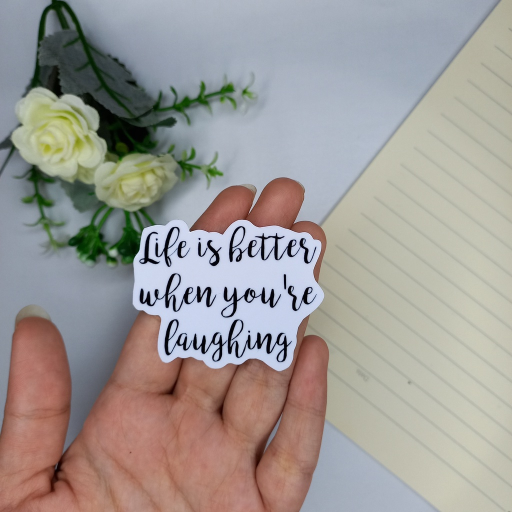 Jual Stiker Satuan Quotes Motivasi Monochrome PART 1 Black White ...