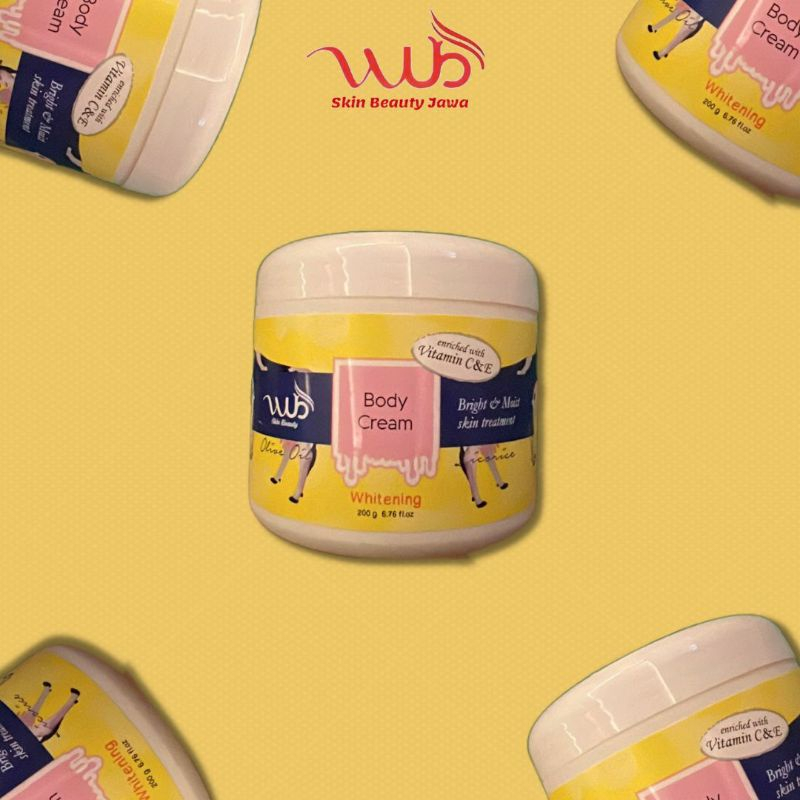 Jual Wub Body Cream (Body Bleaching) 100gr asli original sudah bpom dan
