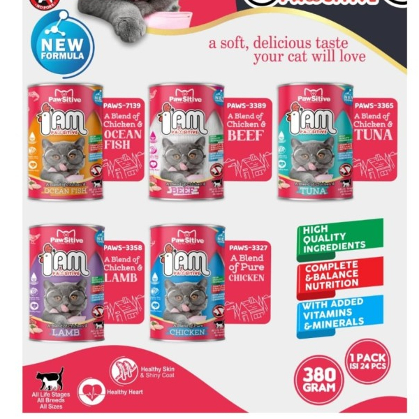 Jual Pawsitive Makanan Basah Wet Food Anak Kucing Dewasa Kaleng 400 ...
