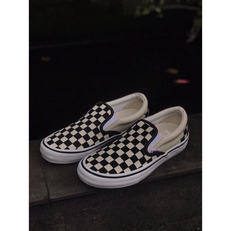 Jual Vans Slip On Pro Checkerboard Original ( Global Release) | Shopee ...