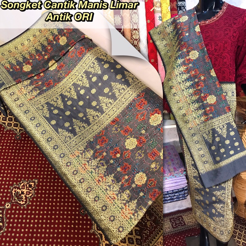 Jual Songket Cantik Manis Limar Antik Ori Asli Tenun Tangan Palembang